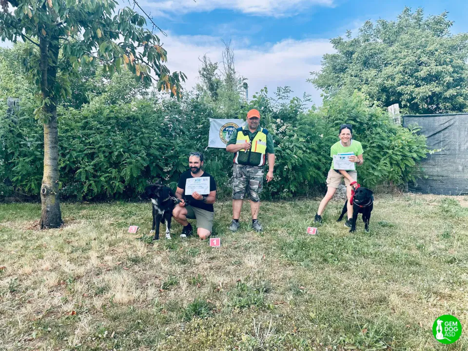 Foto GEM DOG A.S.D.: podio, Gara interregionale di mantrailing FISC, Leproso, 14 giugno 2025, foto 4 di 15