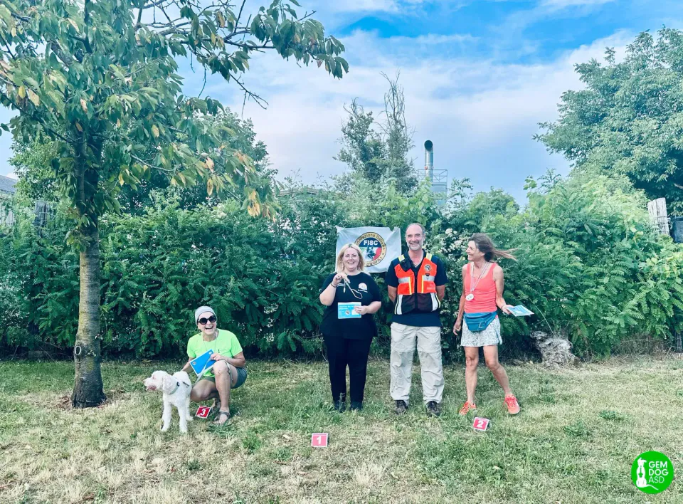 Foto GEM DOG A.S.D.: podio, Gara interregionale di mantrailing FISC, Leproso, 14 giugno 2025, foto 7 di 15