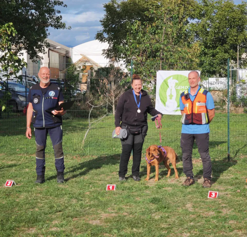 Foto GEM DOG A.S.D.: podio, Gara interregionale di mantrailing MSP, Leproso, 11 ottobre 2026, foto 5 di 18