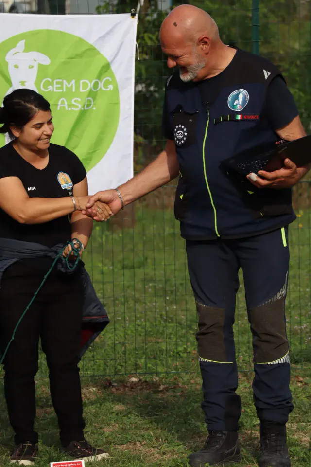 Foto GEM DOG A.S.D.: podio, Gara interregionale di mantrailing MSP, Leproso, 11 ottobre 2026, foto 11 di 18
