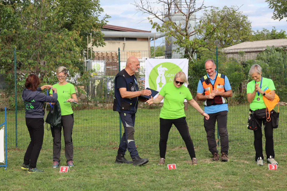 Foto GEM DOG A.S.D.: podio, Gara interregionale di mantrailing MSP, Leproso, 11 ottobre 2026, foto 14 di 18